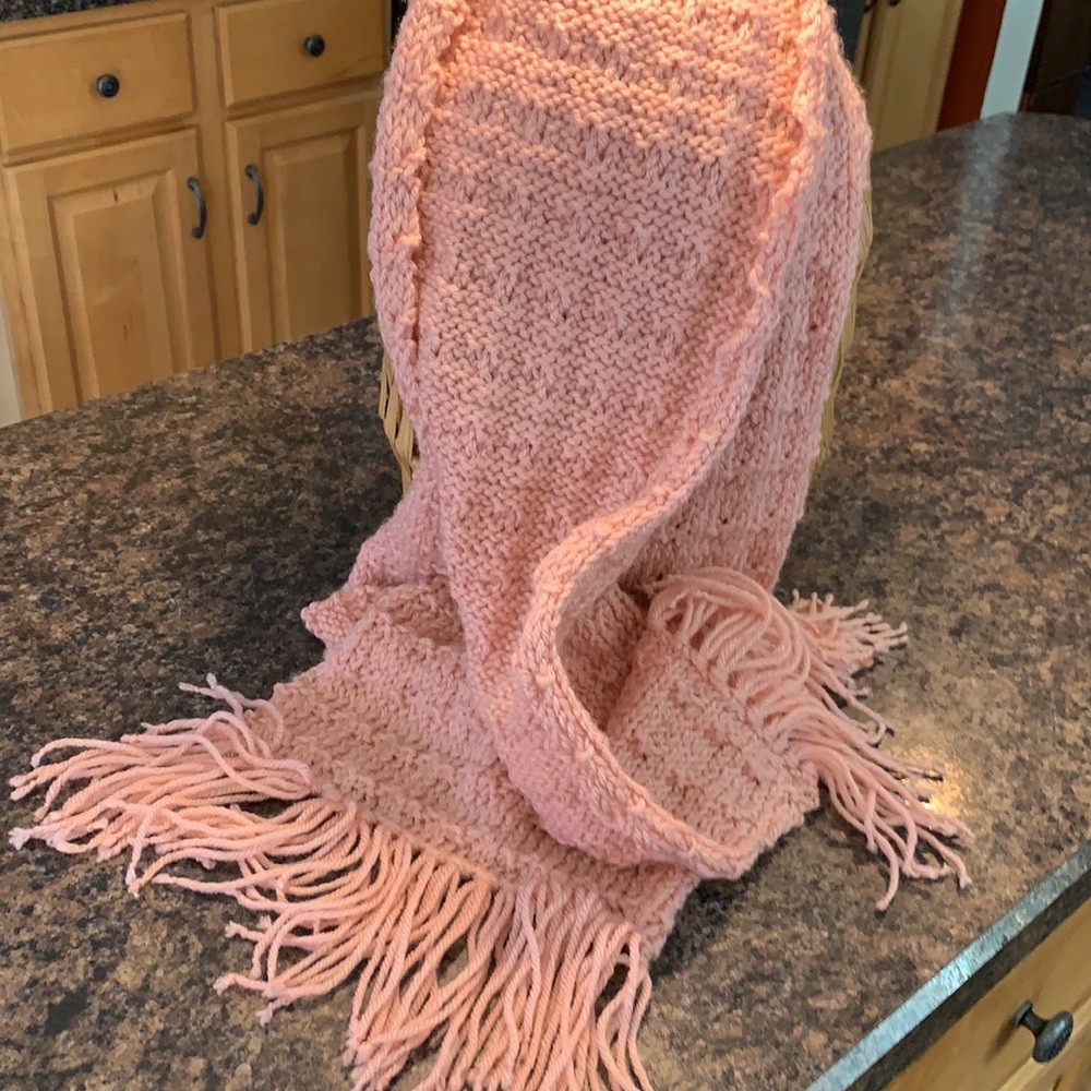Handmade pink scarf